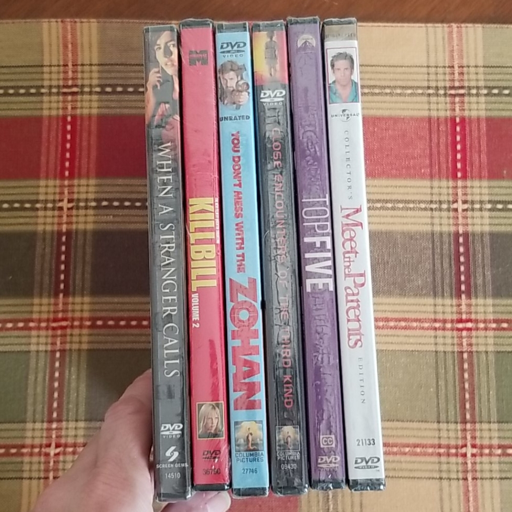 6 Great DVD Movies- All Sealed Never Opened